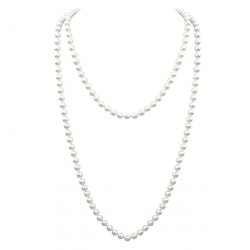 Длинные жемчужные бусы 150 см для гангстерской вечеринки