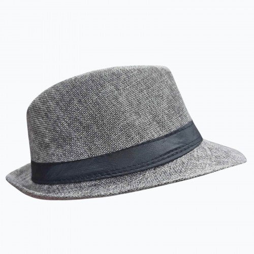 Капелюх Гетсбі з вузькими полями, сірий, 58 см