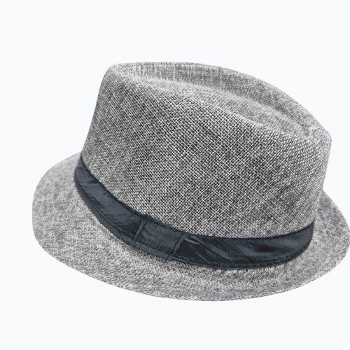 Капелюх Гетсбі з вузькими полями, сірий, 58 см
