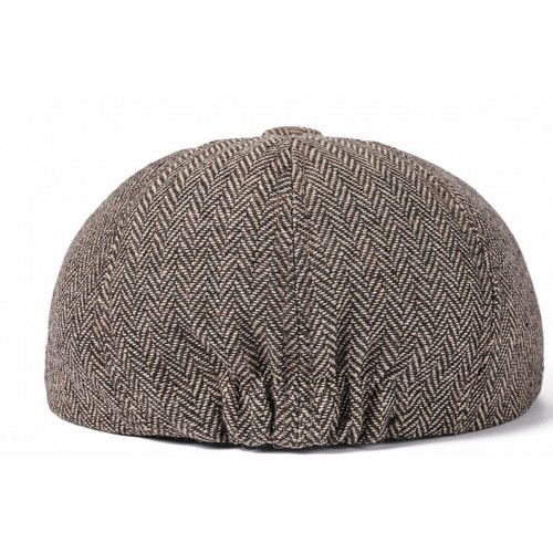 Кепка восьмиклинка «Классический Лондон» хаки в елочку 56–60 см