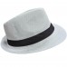 Белая шляпа федора 1920-х с лентой, 60 см