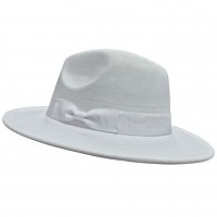 Капелюх у стилі Гетсбі «Біла орхідея» з бантом