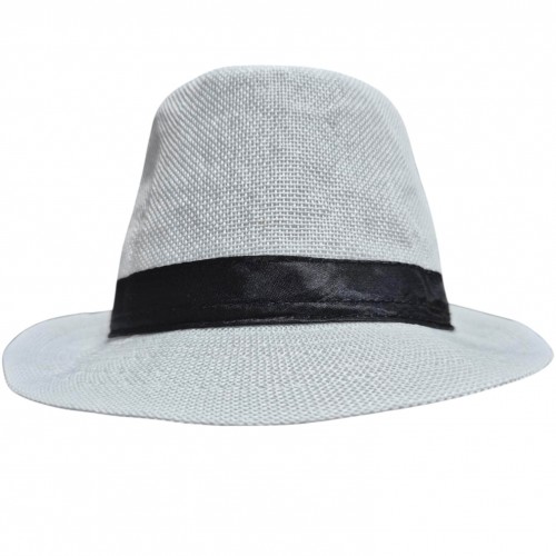 Белая шляпа федора 1920-х с лентой, 60 см