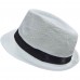 Белая шляпа федора 1920-х с лентой, 60 см