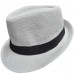 Белая шляпа федора 1920-х с лентой, 60 см