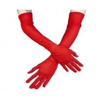 Красные длинные перчатки 53 см из микромасла для вечеринок и Гэтсби Красные длинные перчатки 53 см из микромасла для вечеринок и Гэтсби