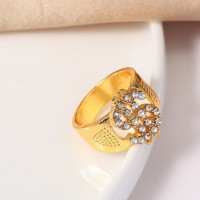 Чоловіче кільце Dollar Sign з кристалами, золотий колір, хіп-хоп стиль, розмір 9