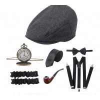 Набір гангстера «Ніч у Чикаго» з кепкою та аксесуарами для вечірки