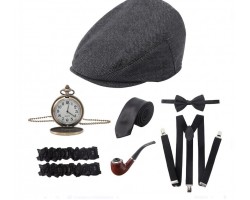 Набір гангстера «Ніч у Чикаго» з кепкою та аксесуарами для вечірки