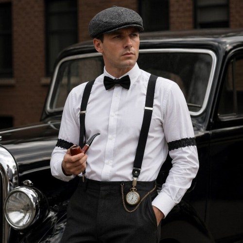 Набір гангстера «Ніч у Чикаго» з кепкою та аксесуарами для вечірки