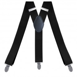 Подтяжки мужские Y-образные 3.5 см, 3 клипсы — чёрные Подтяжки мужские Y-образные 3.5 см, 3 клипсы — чёрные