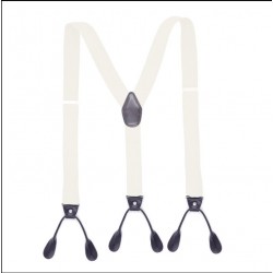 Подтяжки на пуговицах белые 6 креплений в стиле Гэтсби Подтяжки на пуговицах белые 6 креплений в стиле Гэтсби