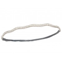 Пов'язка на голову Гетсбі «Silver Wave» 1920-ті, біла з кристалами Пов'язка на голову Гетсбі «Silver Wave» 1920-ті, біла з кристалами