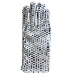 Серебристые перчатки с пайетками для вечеринки в стиле Гэтсби Серебристые перчатки с пайетками для вечеринки в стиле Гэтсби