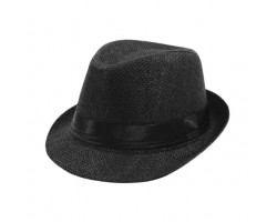 Шляпа Гетсбі чорна з вузькими полями, 58 см