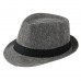 Капелюх Гетсбі з вузькими полями, сірий, 58 см