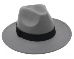 Капелюх у стилі Гетсбі «Срібний Чикаго» світло-сірий
