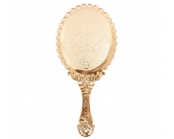 Ручне дзеркало «Рожеве золото Винтажна Леді» 11,5×25 см