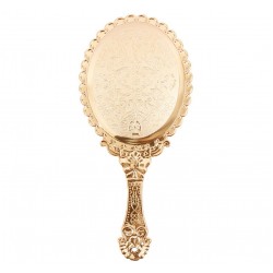 Зеркало ручное «Розовое золото Винтажная Леди» 11,5×25 см