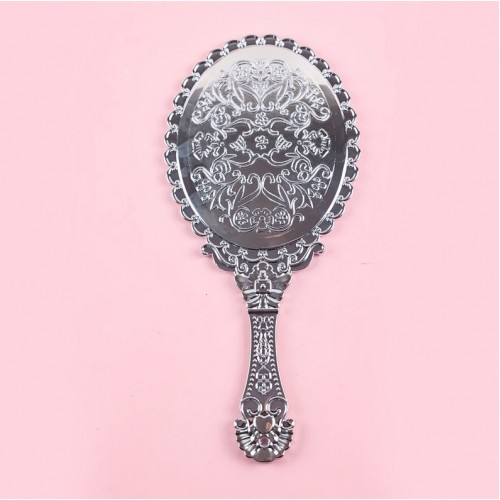 Дзеркало ручне «Срібна Винтажна Леді» 11,5×25 см