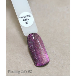 Гель лак Flashing Cat's рожево-фіолетовий 02