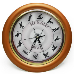 Настінний годинник Камасутра великий (бронзовий)