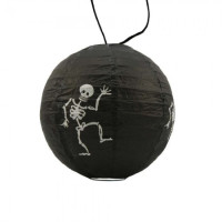 Декор подвесной (20см) черный со скелетом