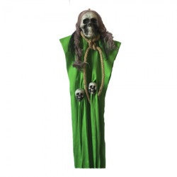 Декор для Хэллоуина висит Смерть (60см) Зеленая 7810
