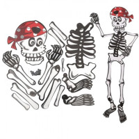Декор настенный (85см) Скелет-пират