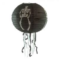 Декор подвесной (40см) черный со скелетом