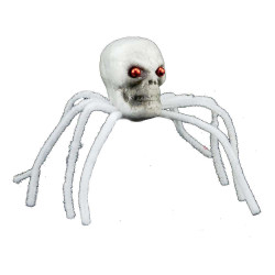 Павук готичний череп 30см (білий)