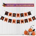Гірлянда «HAPPY HALLOWEEN» — оранжево-чорні прапорці, 2 ряди, 13×17 см
