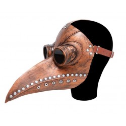 Маска Чумного Доктора Steampunk — латекс, линзы, регулируемый ремень