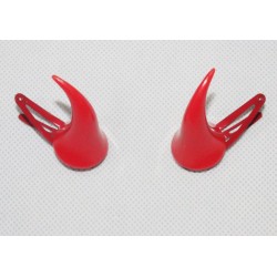 Рожки дьявола красные 3,5×1,9 см на заколках для Хэллоуина
