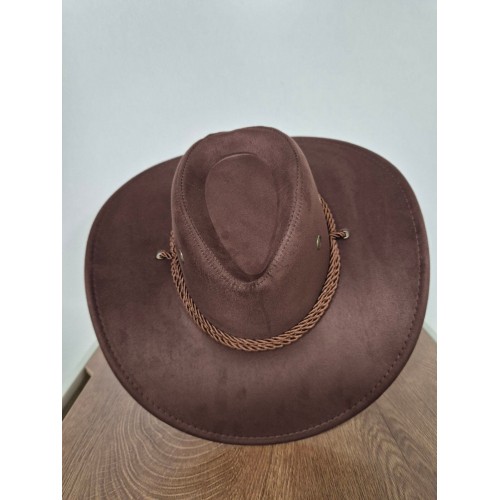 Ковбойський капелюх темний шоколад для вечірок, фотосесій та тематичних образів Ковбойський капелюх темний шоколад для вечірок, фотосесій та тематичних образів