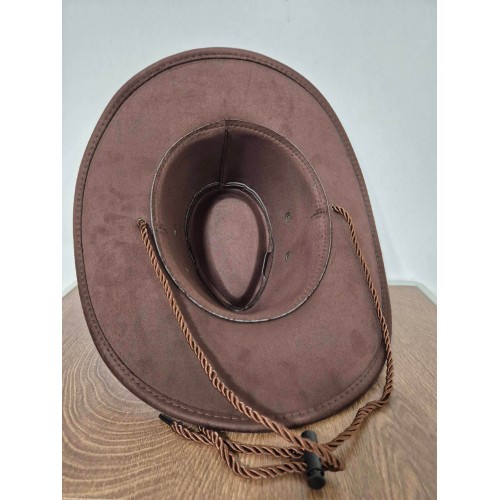 Ковбойський капелюх темний шоколад для вечірок, фотосесій та тематичних образів Ковбойський капелюх темний шоколад для вечірок, фотосесій та тематичних образів