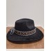 Чорний ковбойський капелюх з великою пряжкою «голова бика» — стиль Дикого Заходу