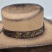 Ковбойская шляпа Texas Bull из соломы с бронзовым декором и тисненым ремнем, универсальный размер 58–59 см