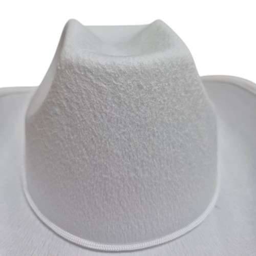 Ковбойская шляпа белая (19951-pt)