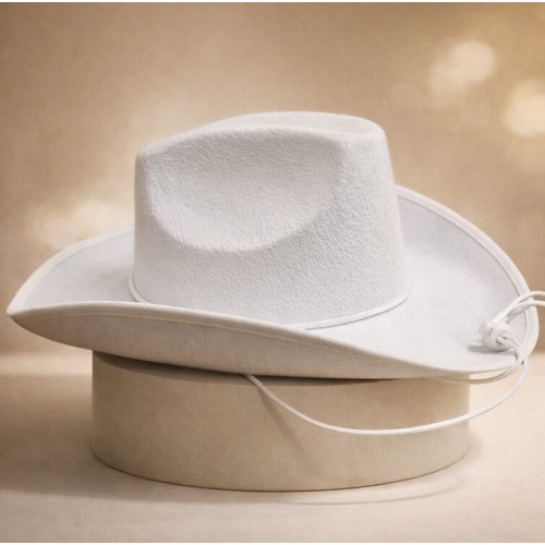 Ковбойская шляпа белая (19951-pt)