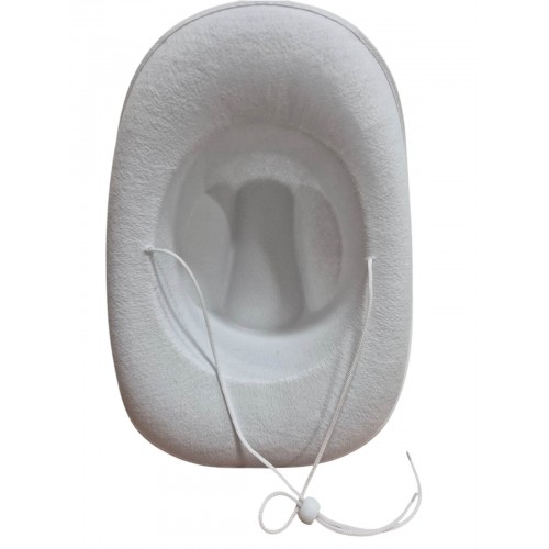 Ковбойская шляпа белая (19951-pt)