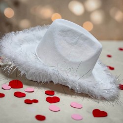 Ковбойський капелюх білий 56-58р (20091-23) Ковбойський капелюх білий 56-58р (20091-23)