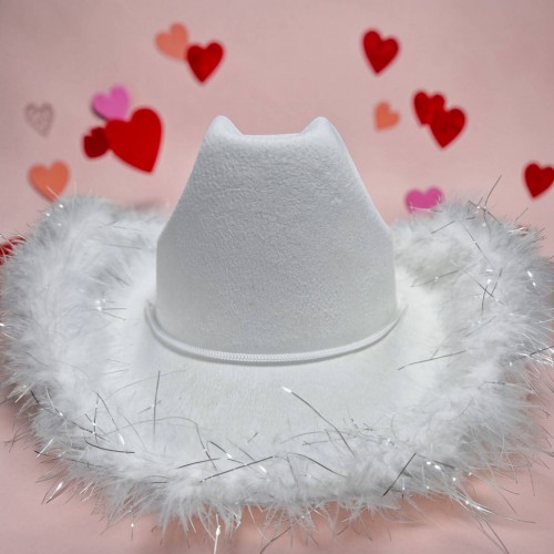 Ковбойський капелюх білий 56-58р (20091-23)