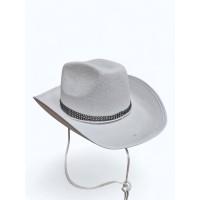 Ковбойський капелюх «Дикая лілія» білий зі стразами — для дівич-вечора та фотосесії Ковбойський капелюх «Дикая лілія» білий зі стразами — для дівич-вечора та фотосесії