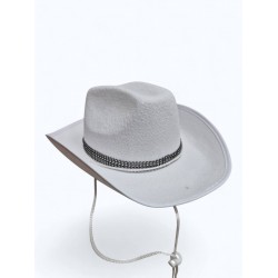 Ковбойський капелюх білий 56-58р (20089-23) Ковбойський капелюх білий 56-58р (20089-23)