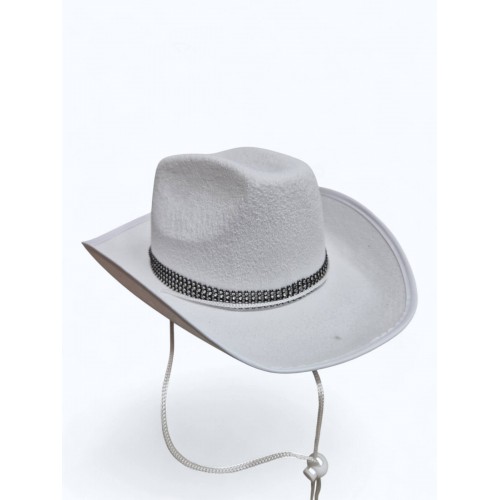 Ковбойський капелюх білий 56-58р (20089-23)