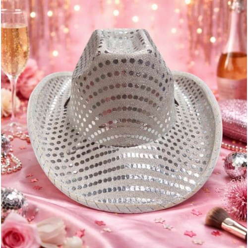 Ковбойський капелюх білий 56-58р (20084-23)