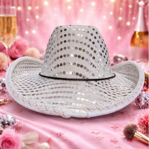 Ковбойський капелюх білий 56-58р (20084-23)