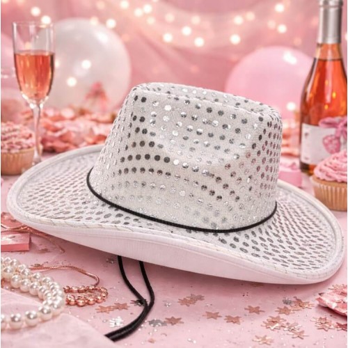 Ковбойський капелюх білий 56-58р (20084-23)