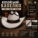 Ковбойская шляпа в стиле вестерн, белая, размер 56–58